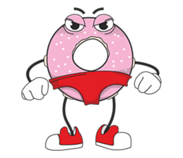 Donut in panties sticker #11369468