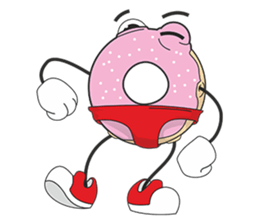 Donut in panties sticker #11369469