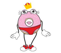 Donut in panties sticker #11369472