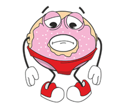 Donut in panties sticker #11369473