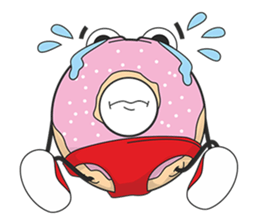Donut in panties sticker #11369475