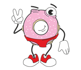 Donut in panties sticker #11369476