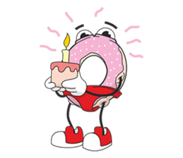 Donut in panties sticker #11369478