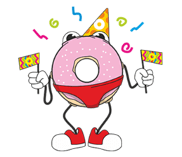 Donut in panties sticker #11369479