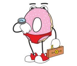 Donut in panties sticker #11369484