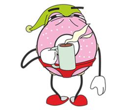 Donut in panties sticker #11369485