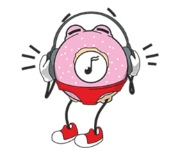 Donut in panties sticker #11369486