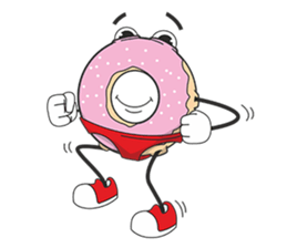 Donut in panties sticker #11369490