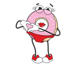 Donut in panties sticker #11369491