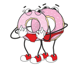 Donut in panties sticker #11369492