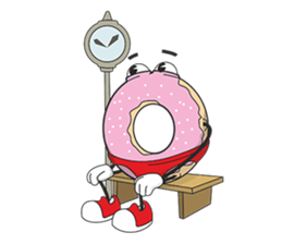 Donut in panties sticker #11369493