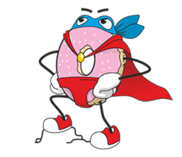 Donut in panties sticker #11369495