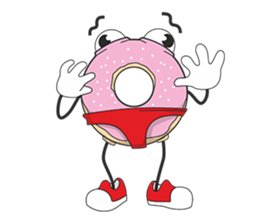 Donut in panties sticker #11369497