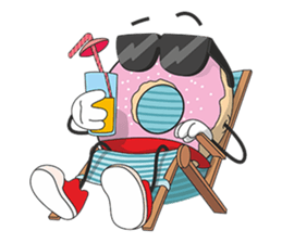 Donut in panties sticker #11369500