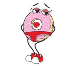 Donut in panties sticker #11369501