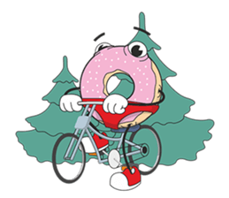 Donut in panties sticker #11369502