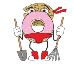 Donut in panties sticker #11369503