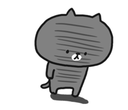 Black cat to appeal to for summer sticker #11369629