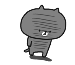 Black cat to appeal to for summer sticker #11369629