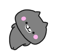 Black cat to appeal to for summer sticker #11369634