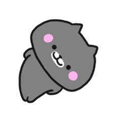 Black cat to appeal to for summer sticker #11369634