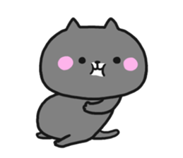 Black cat to appeal to for summer sticker #11369635