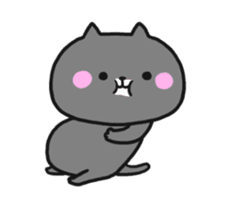 Black cat to appeal to for summer sticker #11369635