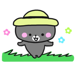 Black cat to appeal to for summer sticker #11369639