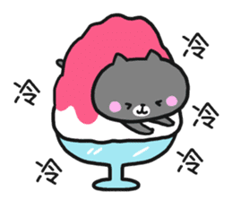 Black cat to appeal to for summer sticker #11369658