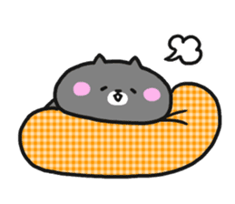 Black cat to appeal to for summer sticker #11369661