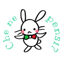 The rabbit and the duck italian sticker3 sticker #11370885