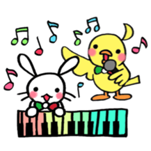 The rabbit and the duck italian sticker3 sticker #11370891