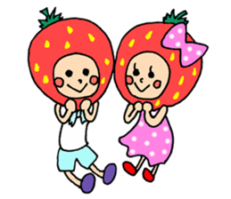 Shizuoka strawberry boy sticker #11371461