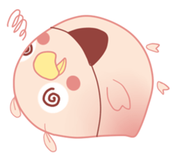 Happy Pink Bird sticker #11372064