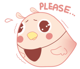Happy Pink Bird sticker #11372067