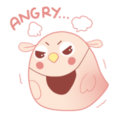 Happy Pink Bird sticker #11372072