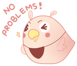 Happy Pink Bird sticker #11372075