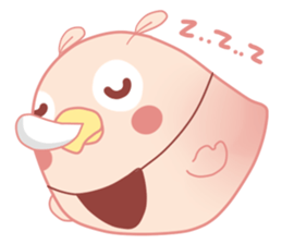 Happy Pink Bird sticker #11372076