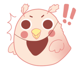 Happy Pink Bird sticker #11372088