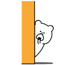 Rice balls and white bear sticker #11372319