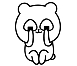 Rice balls and white bear sticker #11372330