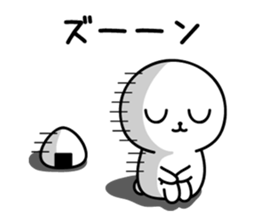 Rice balls and white bear sticker #11372337