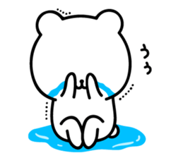 Rice balls and white bear sticker #11372338