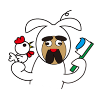 Uncle Bunny and his buddies sticker #11372368