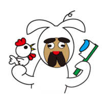 Uncle Bunny and his buddies sticker #11372368