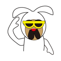 Uncle Bunny and his buddies sticker #11372383