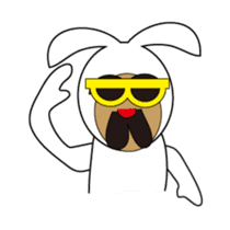 Uncle Bunny and his buddies sticker #11372383