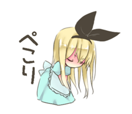 Of the country of mouse Alice sticker #11372646