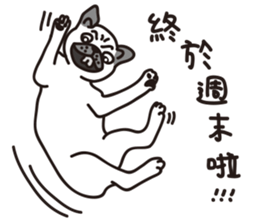 Mr.Pug , Stop nagging 2 (Chinese) sticker #11374305