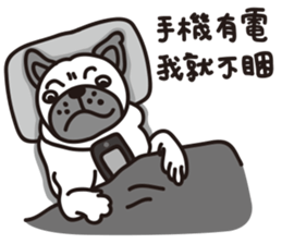 Mr.Pug , Stop nagging 2 (Chinese) sticker #11374309